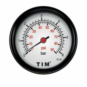 Манометр аксиальный 6 бар TIM