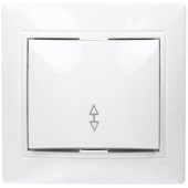 Выключатель проходной 1кл Smartbuy Венера белый арт.SBE-01w-10-SW12-0-с