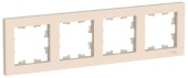 Рамка 4м бежевая ATLASDESIGN Schneider арт. ATN000204