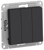 Выключатель 3кл карбон ATLASDESIGN Schneider арт. ATN001031