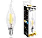 Лампа светодиодная Feron 5вт 230в Е14 LB-59 свеча на ветру