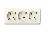 Розетка 3м с.з белая Юпитер SmartBuy арт.SBE-03w-16-S3-Z