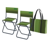 Н-р 2 стула складных Zagorod N 202 classic green 314