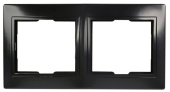 Рамка 2м Smartbuy Венера черная арт.SBE-01b-00-FR-2