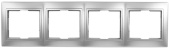 Рамка 4м Smartbuy Венера серебро арт.SBE-01s-00-FR-4