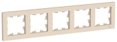 Рамка 5м бежевая ATLASDESIGN Schneider арт. ATN000205