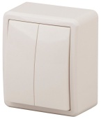 Выключатель 2кл крем IP20 Эксперт Эра арт. 11-1204-02