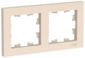 Рамка 2м бежевая ATLASDESIGN Schneider арт. ATN000202