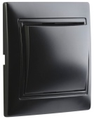 Выключатель 1кл Smartbuy Венера черный арт.SBE-01b-10-SW1-0-c