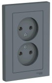 Розетка 2м б.з грифель ATLASDESIGN Schneider арт ATN000720