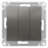 Выключатель 3кл сталь ATLASDESIGN Schneider арт. ATN000931