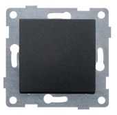 Переключатель 1кл графит GUSI Ugra арт.C11B4-010