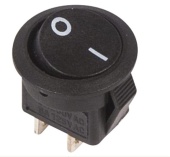 Выключатель клав.250V 3A(2c) Rexant 36-2510 черный