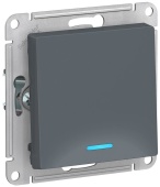 Выключатель 1кл с подсветкой грифель ATLASDESIGN Schneider арт.ATN000713