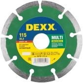 Диск отрезн. алмазный DEXX сегмент 115-7-22,2мм арт.36701-115_z01