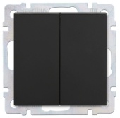 Выключатель 2кл Smartbuy Нептун черный арт.SBE-05b-10-SW2-0
