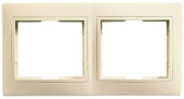 Рамка 2м Smartbuy Венера бежевая арт.SBE-01i-00-FR-2