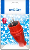 Вилка прямая каучуковая красная Smartbuy арт.SBE-16-P07-Rr