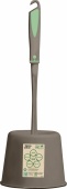 Ерш+подставка пластик Spin&Clean серо-коричневый SC341011105 354485