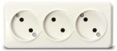 Розетка 3м б.з белая Юпитер SmartBuy арт.SBE-03w-10-S3-N
