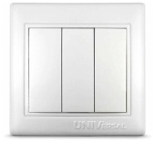 Выключатель 3кл белый Севиль Universal арт. С0043