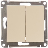 Выключатель 2кл бежевая ATLASDESIGN Schneider арт.ATN000251