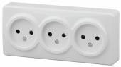 Розетка 3м б.з белая IP20 Эксперт Эра арт. 11-2207-01