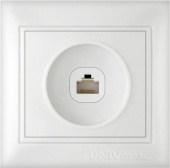Розетка компьютерная белая Севиль Universal арт. С0051