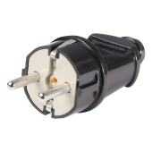 Вилка прямая с-з черная Smartbuy арт.SBE-16-P01-b