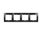 Рамка 4м Smartbuy Венера черная арт.SBE-01b-00-FR-4