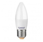 Лампа светодиодн. General 15W E27 6500K свеча к.661100