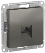 Розетка RJ45 сталь ATLASDESIGN Schneider арт ATN000983