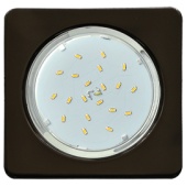 Св-к Ecola GX53 H4 106-41 FB53N4ECB Черный хром квадратный