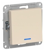 Выключатель 1кл с подсветкой бежевый ATLASDESIGN Schneider арт.ATN000213