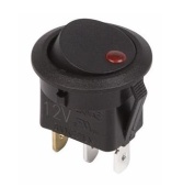 Выключатель клав. круг.12V 16А (3c) Rexant 36-2580 (RWB-215)