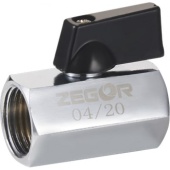 Кран мини Zegor 12 рычаг гайкагайка арт.FM01 к.291534