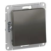 Выключатель 1кл проходной сталь ATLASDESIGN Schneider арт.ATN000961