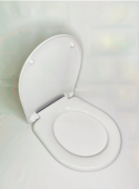 Сиденье для унитаза пластик СУ 80.11.00 мет. крепеж Белый