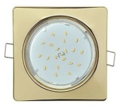 Св-к Ecola GX53 H4 106-41 FG53N4ECB Золото квадратный