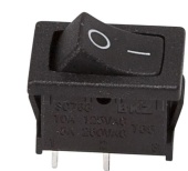 Выключатель клав. 250V 6A (2c) Rexant 36-2110 RWB-201 черный