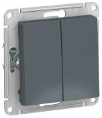 Выключатель 2кл грифель ATLASDESIGN Schneider арт.ATN000751
