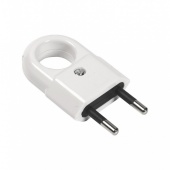 Вилка плоская с кольцом Smartbuy белая арт.SBE-2.5-P10-w