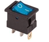 Выключатель клав.12V 15A(3c) Rexant 36-2171 Синий с подсветкой