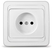 Розетка 1м б.з белая Валери Universal арт. В0022