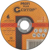 Круг отрезн. по нерж. стали CUTOP 125-1,6-22мм арт.40005т