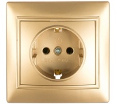 Розетка 1м Smartbuy Венера с.з шампань арт.SBE-01c-16-S1-Z-c