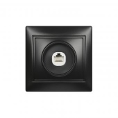 Розетка компьютерная 1м Smartbuy Венера RJ-45 черная арт.SBE-01b-S1-RJ