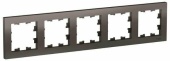 Рамка 5м мокко ATLASDESIGN Schneider арт. ATN000605