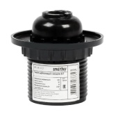 Патрон Е27 с кольцом черный SmartBuy арт. SBE-LHB-sr-E27