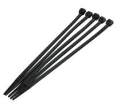 Кабельная стяжка 7,6-300 черный Smartbuy (уп 100шт) арт.SBE-CT-76-300-b